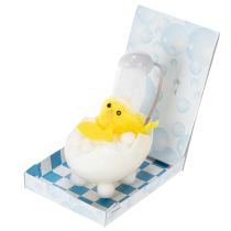 položky Velikonoční dekorace kuřátka, žinylkové kuřátko ve vaně, žluté, 9 cm