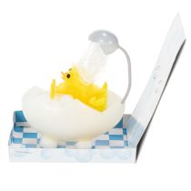 položky Velikonoční dekorace kuřátka, žinylkové kuřátko ve vaně, žluté, 9 cm