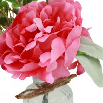 položky Dekorace pivoňka do vázy dekorace na stůl letní růžová 20cm