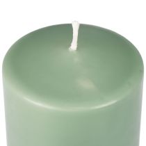 PURE sloupová svíčka zelená smaragdová Svíčky Wenzel 130/60mm