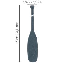 položky Miniaturní dekorace ve tvaru pádla pro námořní dekoraci, 8 cm, 18 kusů