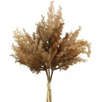 Umělá pampová tráva hnědá suchá dekorace okrasná tráva 35cm 4ks