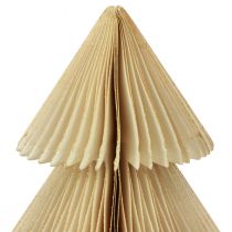 položky Papírová vánoční stromeček papírová vánoční stromeček krémově zlatá V30cm