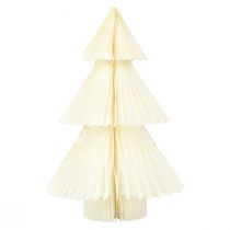 Papírový vánoční stromeček Papírový vánoční stromeček Bílé zlato H30cm