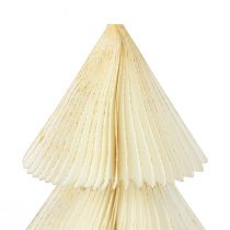 Papírový vánoční stromeček Papírový vánoční stromeček Bílé zlato H30cm