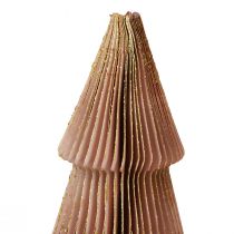 položky Papírový vánoční stromeček malý vínový H30cm