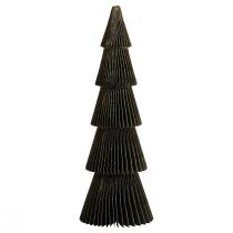 Papírový vánoční stromek Jedle malý černý H30cm