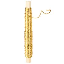 položky Papírová šňůra omotaná drátem Ø0,8mm 22m zlatá