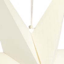 položky Papírová hvězda lampa bílá hvězda dekorace věšák 75x20cm 2ks