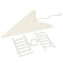 položky Bílá papírová hvězda, 60 cm, sada 2 kusů, vánoční dekorace, svítící hvězda