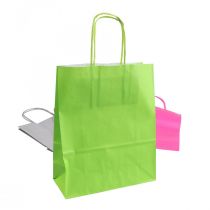 položky Papírová taška dárková taška papír barevný 18×22×8cm 30str