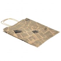 položky Papírové tašky papírové tašky dárkové tašky 18x9cm noviny 50ks