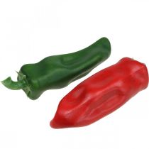 položky Papriková dekorace do výlohy, zeleninová dekorace, různé barvy, V14cm, 4 kusy