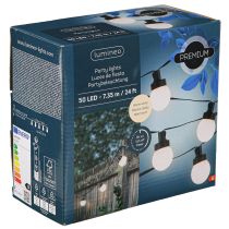 položky Párty osvětlení LED kuličkový světelný řetěz teplá bílá L735cm