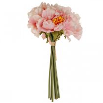 položky Paeonia Pivoňka umělý květ Pivoňka růžová Ø6cm 28cm 7 ks