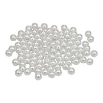 Ozdobné korálky k navlékání řemeslných korálků bílé 8mm 300g