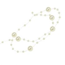 položky Perlový náhrdelník krémový 6mm 15m
