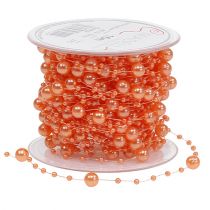 Perlový náhrdelník oranžový 6mm 15m