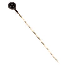 položky Květinové špendlíky s černou perleťovou hlavičkou, Ø4mm, 40mm, 150 kusů