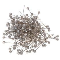 položky Květinové a dekorační špendlíky s perleťovou hlavičkou, stříbrné, Ø4mm, 40mm, 150 kusů