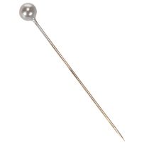 položky Květinové a dekorační špendlíky s perleťovou hlavičkou, stříbrné, Ø4mm, 40mm, 150 kusů
