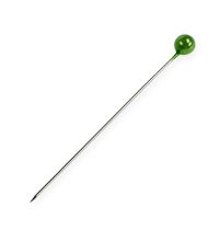 položky Špendlíky s perleťovou hlavou Ø6mm 65mm jablkově zelená