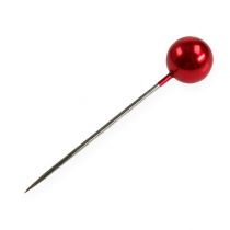 položky Špendlíky s perlovou hlavou červené Ø15mm 75mm