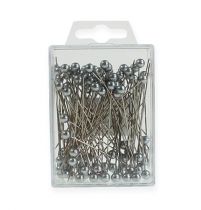 položky Špendlíky s perleťovou hlavou Ø6mm 65mm stříbrné