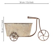 položky Výsadbový cyklistický květináč cyklistický rez šedý 34×16×18cm