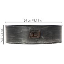položky Květináč, dekorativní pekáč, odnímatelná forma na sázení, kovová dekorace Ø24cm V7,5cm