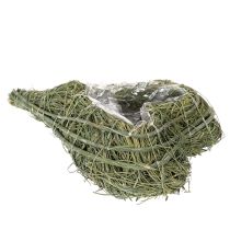 položky Rostlinné srdíčko z přírodního materiálu s fóliovou vložkou, 22 cm, 2 kusy