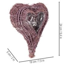 položky Rostlinné srdce s fóliovou dekorací k výsadbě 24 cm
