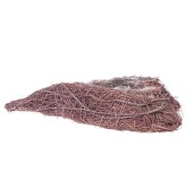 položky Miska ve tvaru srdce z větviček s alobalovou vložkou, 37 cm
