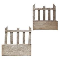 položky Květináč Dřevěný mini květináč L22/25cm Sada 2 ks