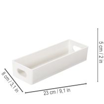 položky Obdélníkový podnos s úchyty pro odkládání a dekoraci stolu, 32 cm