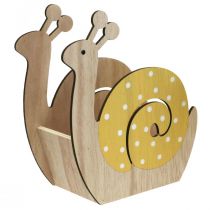 Truhlík na rostliny šneci dřevěný šnek dřevěný šnek 19cm 2ks