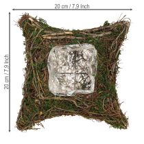 položky Rostlinný polštář, miska z mechu, přírodní 20×20×6,5 cm
