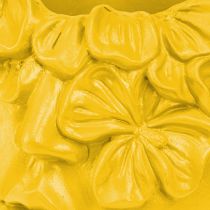 položky Polyresinový květináč na poprsí na hlavu rostliny žlutý 13,5×13×14cm