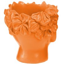 položky Plant Head Planter Bust Plant Pot Oranžový 13,5×13×14cm