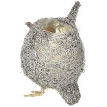 položky Rostlinný koš sova vinná réva bílá, Ø14cm