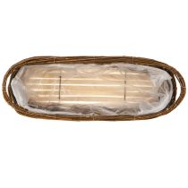 položky Koš na rostliny s uchy, oválný hnědý 57/50/42 cm, sada 3 ks