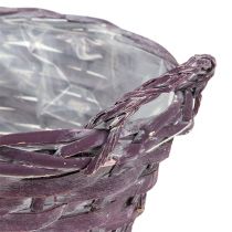 Košík na rostliny kulatý tmavě fialový Ø20cm V10cm