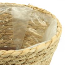 Košík na rostliny květináč košík z mořské trávy deco přírodní Ø19cm V16cm