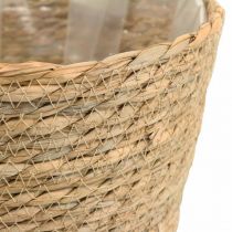 Košík na rostliny květináč košík z mořské trávy deco přírodní Ø23cm V20cm