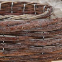 položky Sázecí kroužek, miska na sázení, dřevo, přírodní šedá, Ø30/35 cm, sada 2 kusů.