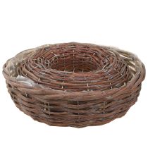položky Sázecí kroužek, miska na sázení, dřevo, přírodní šedá, Ø30/35 cm, sada 2 kusů.