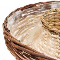 Kroužek na rostliny z vrbového proutí, miska na rostliny Ø44/38cm sada 2 ks