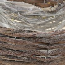 položky Dřevěné ratanové kroužky na rostliny, přírodní šedá, Ø40/45 cm, sada 2 kusů.