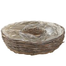 položky Dřevěné ratanové kroužky na rostliny, přírodní šedá, Ø40/45 cm, sada 2 kusů.