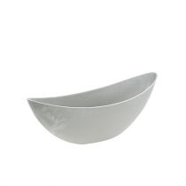položky Miska na rostliny 39cm x 12,5cm H13cm světle šedá, 1ks